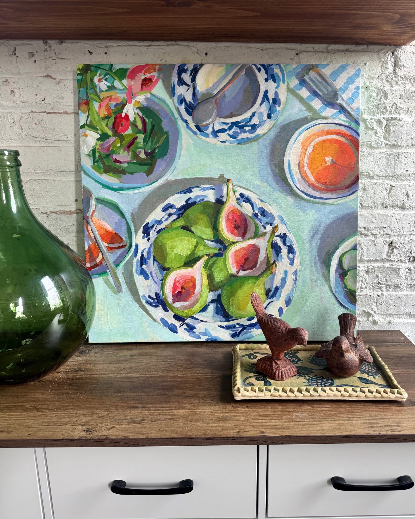 Figs on Blue and White