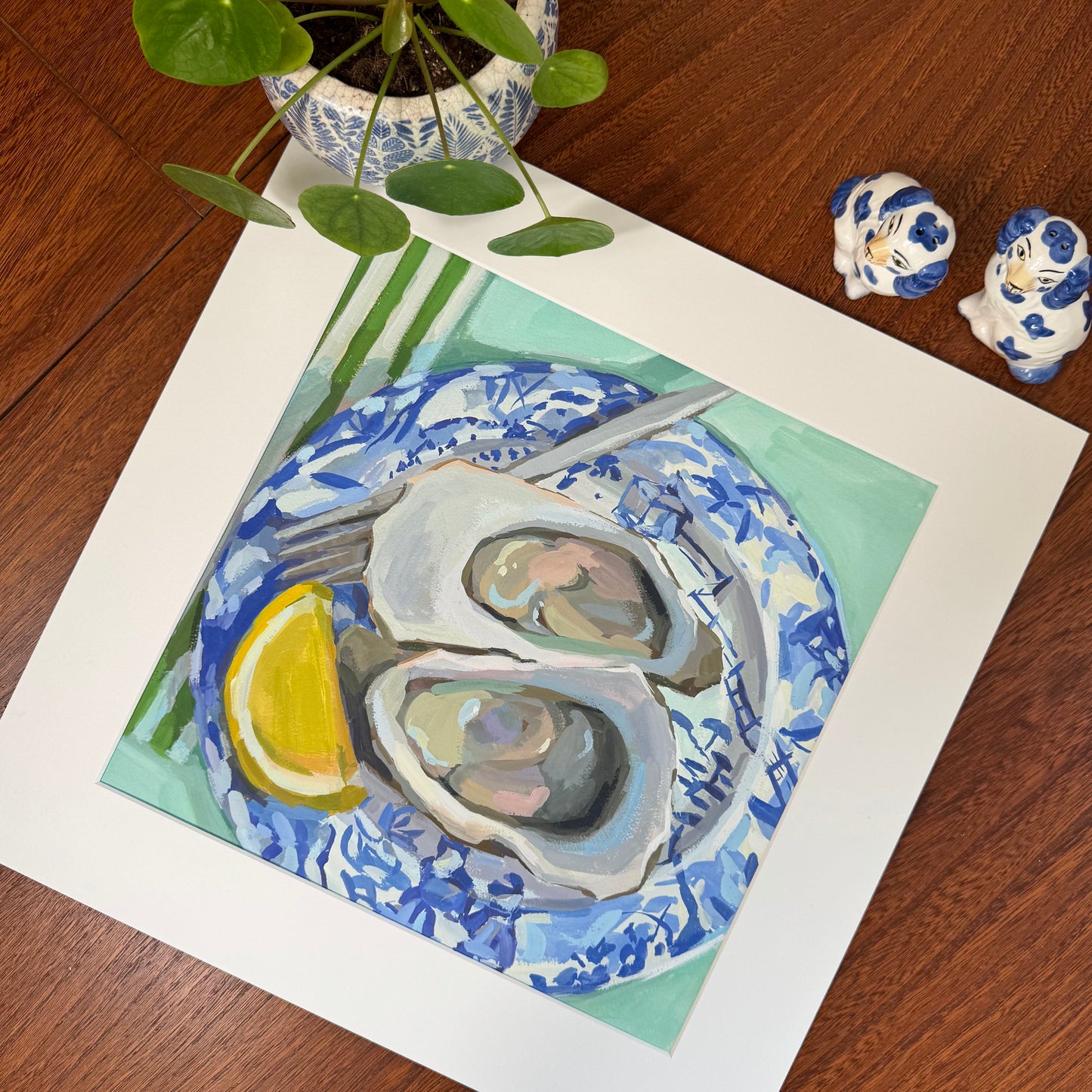 Half Shells on Chinoiserie