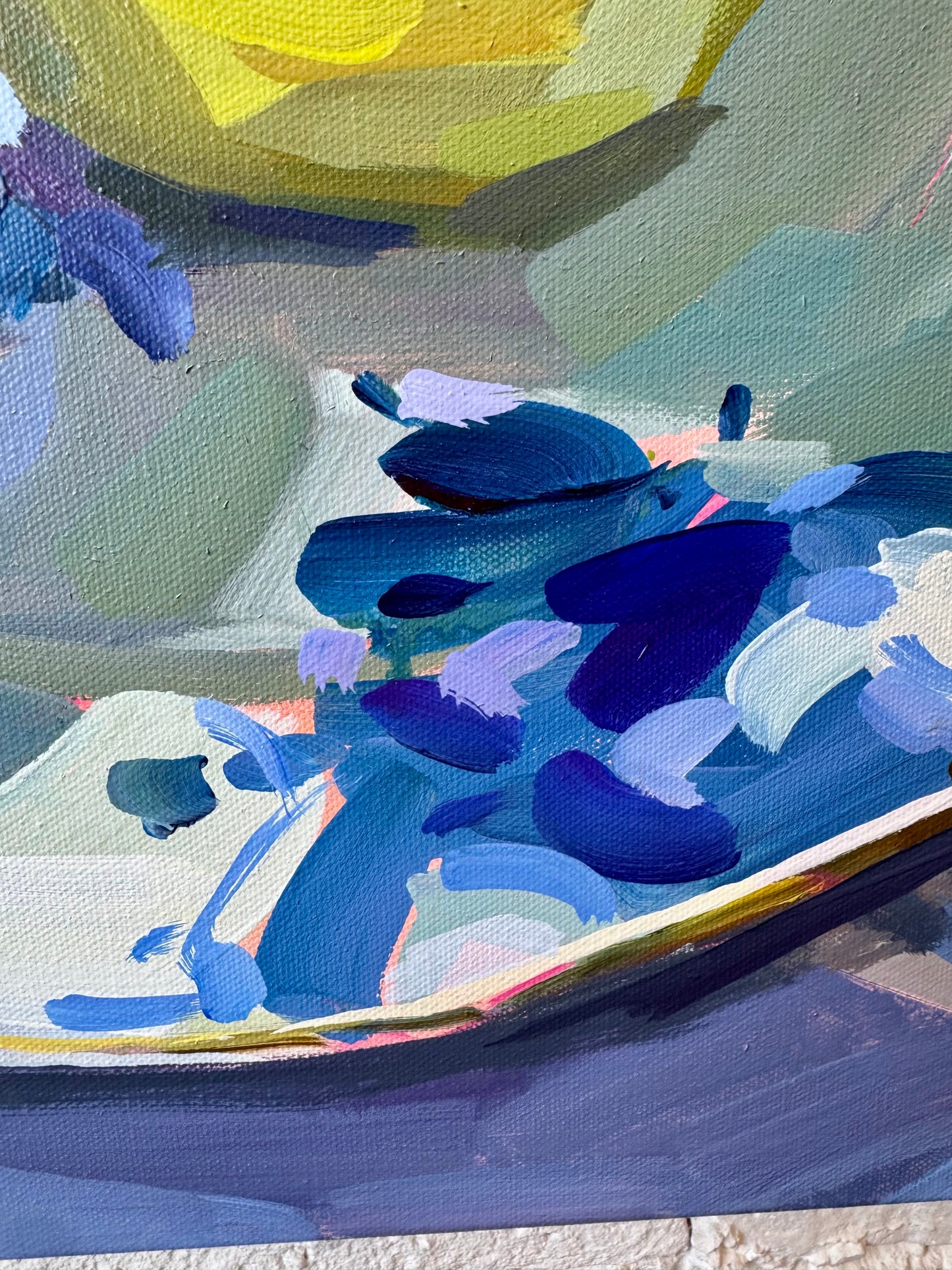 Pears on Blue