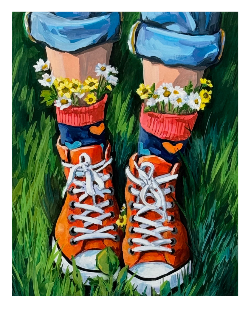 Boots in Bloom 3 Print