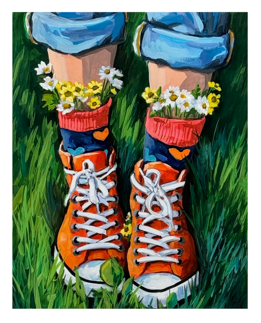 Boots in Bloom 3 Print
